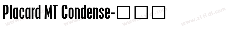 Placard MT Condense字体转换
